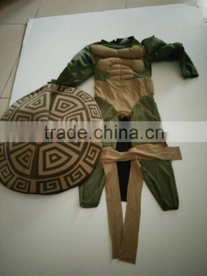 In stock carnival halloween animal boy ninja turtle kids costumes for children