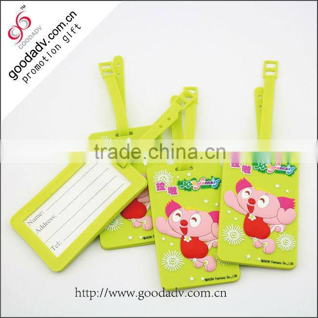 PVC travel tags / soft pvc luggage tag / plastic luggage tag for sale