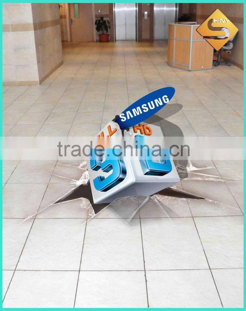 3D floor stickers for advertising