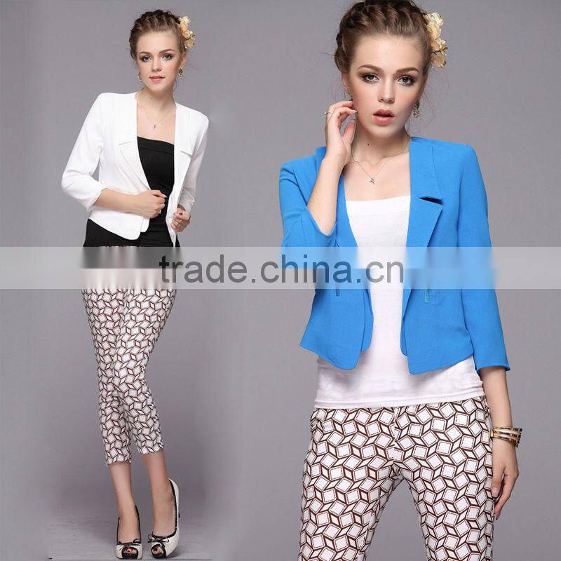 Brazil Suit Manufacturers Ladies Blue Stripe Suit