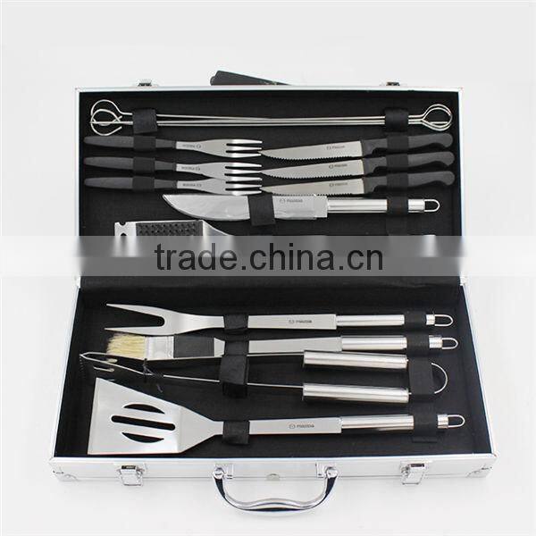 Durable stainless steel bbq tools set