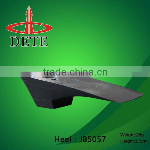 comfortable plastic shoe heels fashion wedge heels for ladies shoes material made in china