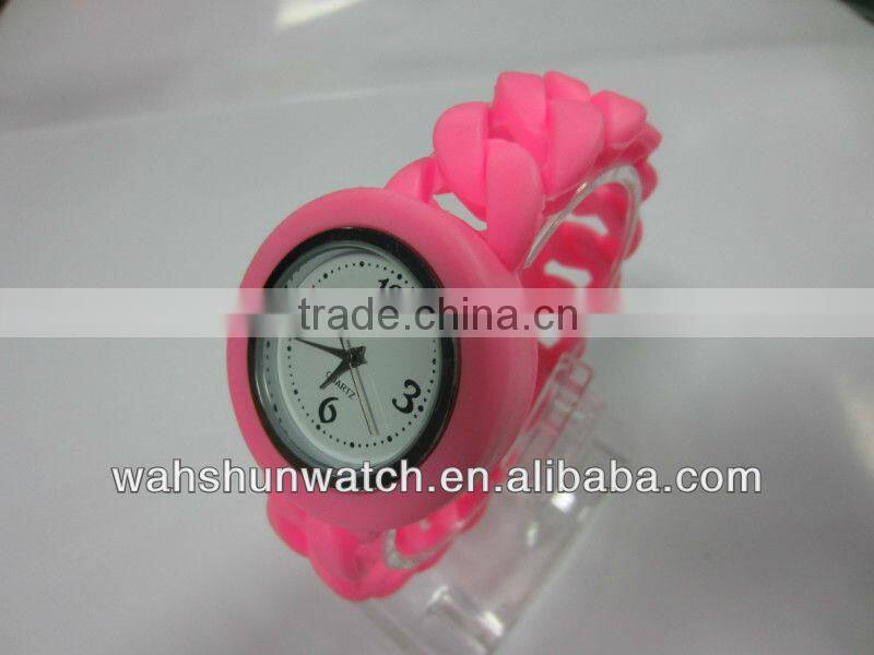 2013 hot sale promotion item silicone braid twisted watch
