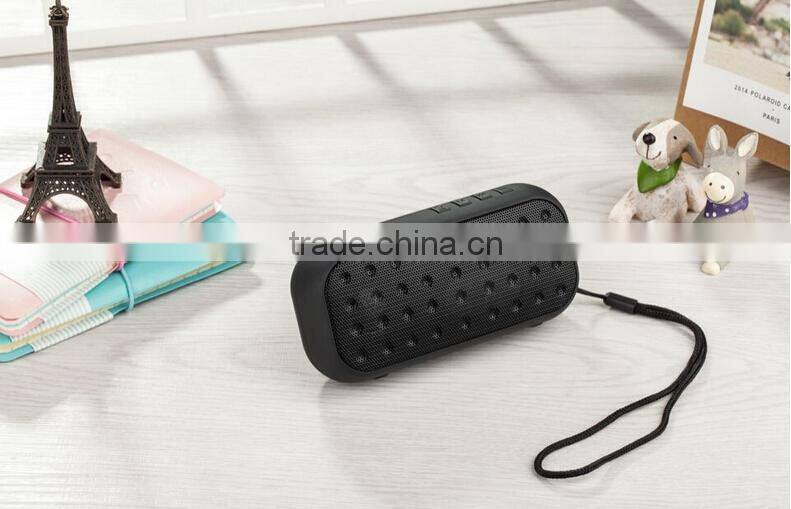 Portable mini bluetooth speaker with built-in rechargeable battery