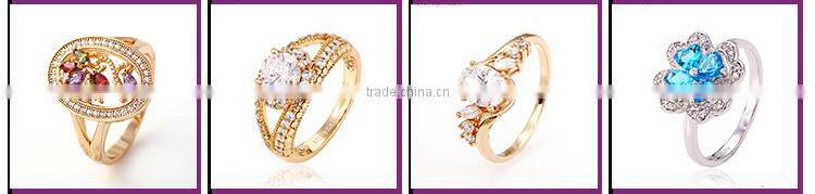 11324 luxury and elegant metal ring multicolor gold wide band ring