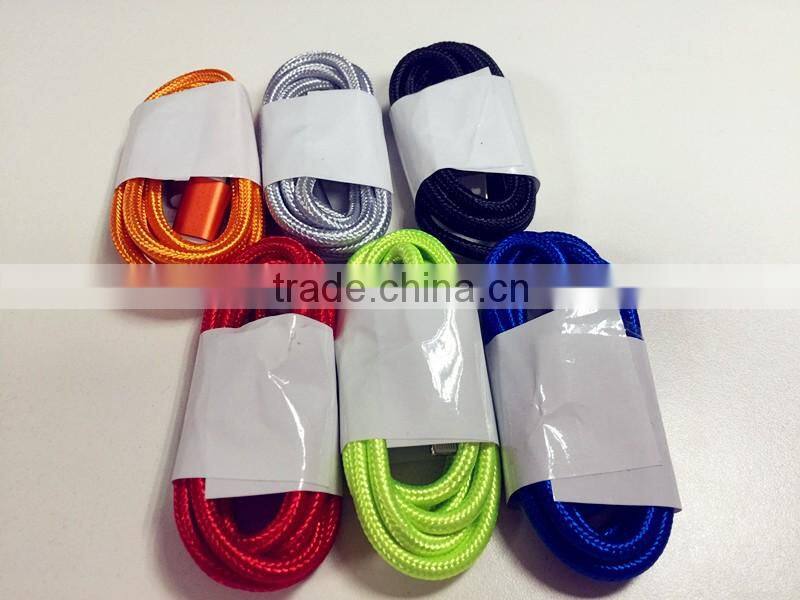 New Design micro USB Data Charging Cable For Android USB Cord Braided nylon data cable