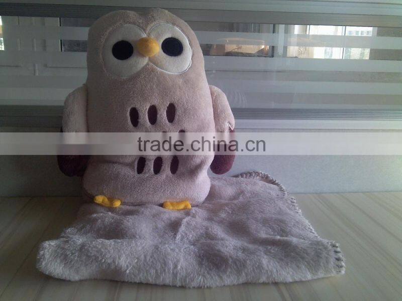 Owl baby soft plush blanket