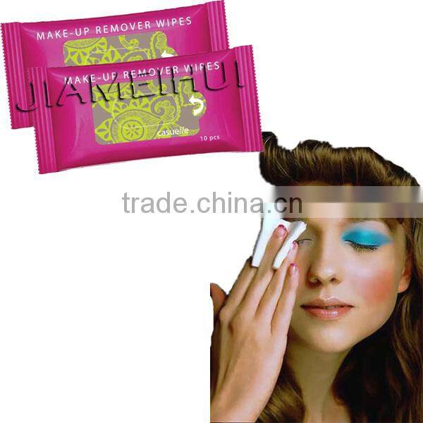 safe make up remove women facial wet wipes, portable cosmetic wipes