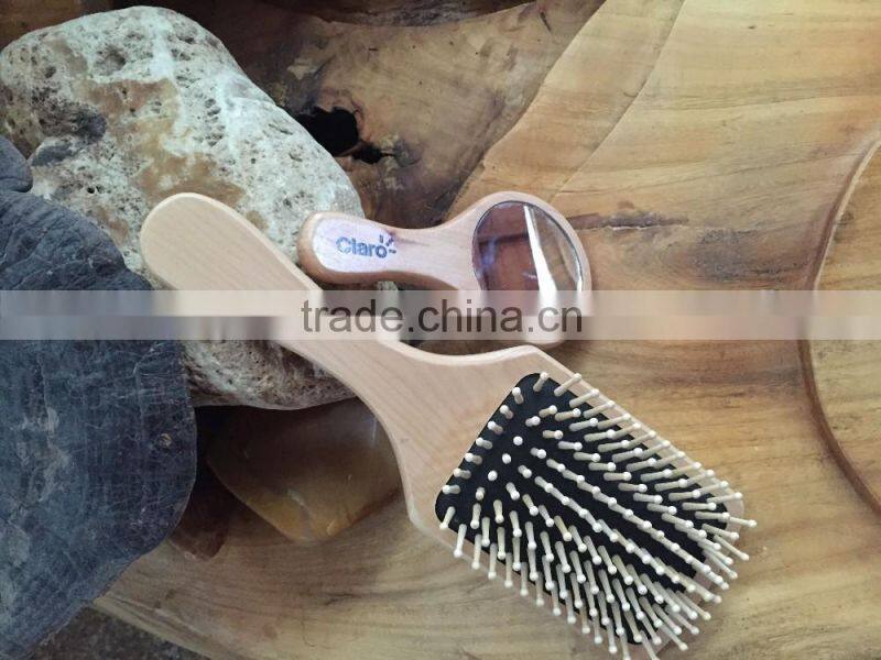 Hair massage brush/professional wood hair brush