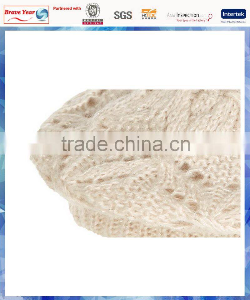shanghai pointelle knit beret/beret hats for women/women beret