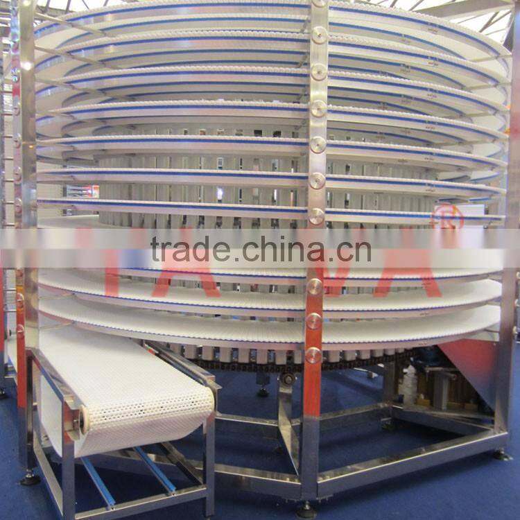 Automatic Spiral Cooling Conveyor for Pita Bread Arabic
