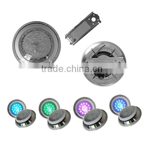 IP68 Surface Mounted LED Swimming Pool Light / RGB synchronized led pool lighting