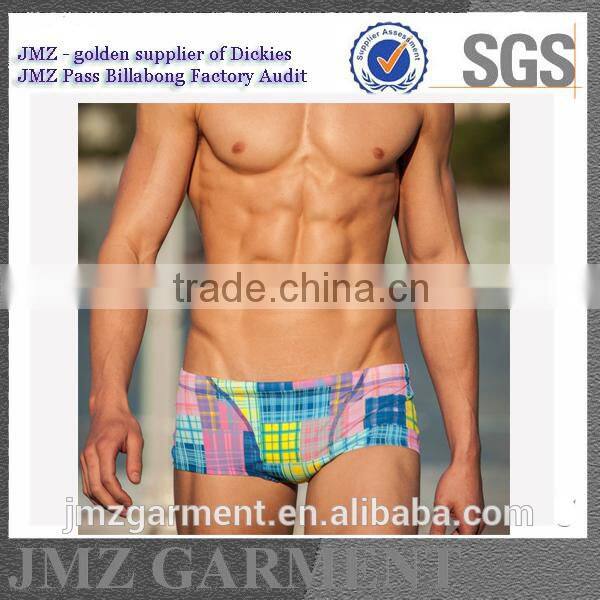 fire printing on boxer shorts for men cotton spandex oem/men swimwear