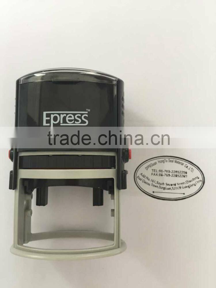 self ink stamp 35x55mm oval stamp rubber sheet engraved