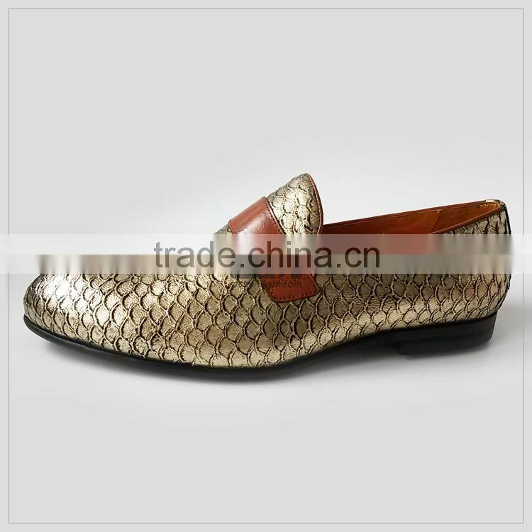 2016 Men Genuine Leather Shoe Arrival Animal Leather Shoe Collections