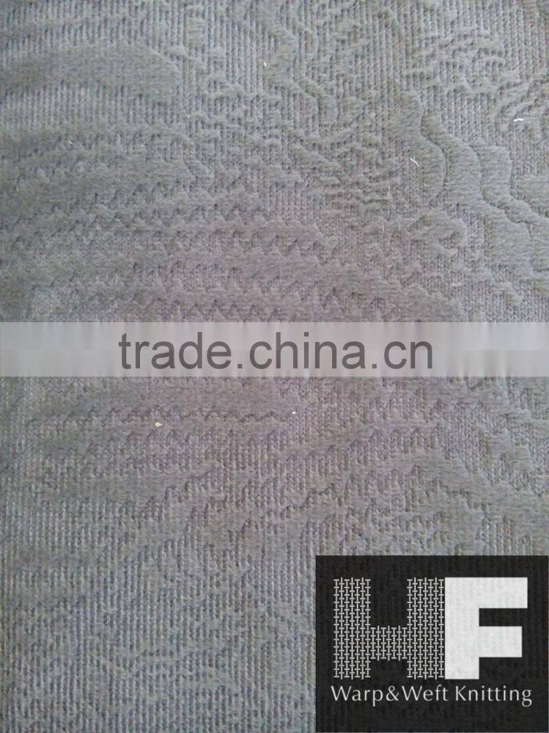 Microfiber Soft Velboa Burnout Printing Fabric for Sofa/Car Seat/Cushion Cover Fabric