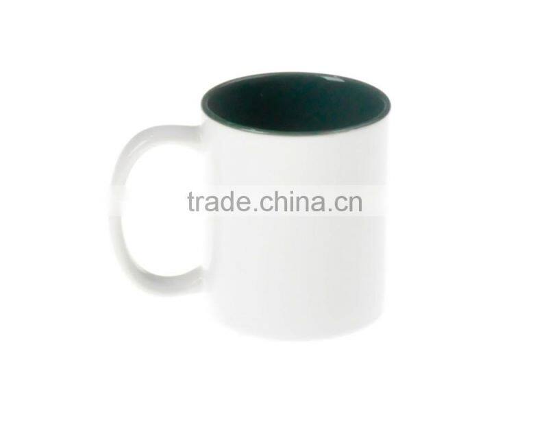 11oz inner color cup colorful inside ceramic mug for sublimation