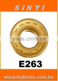 Pattern Shape Eyelet (Grommet), Round Shape Eyelet with many lines