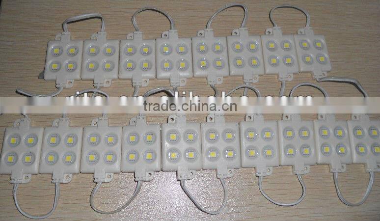COOL WHITE 5050 SMD injection type LED module,4pcs 5050 led,DC12V input