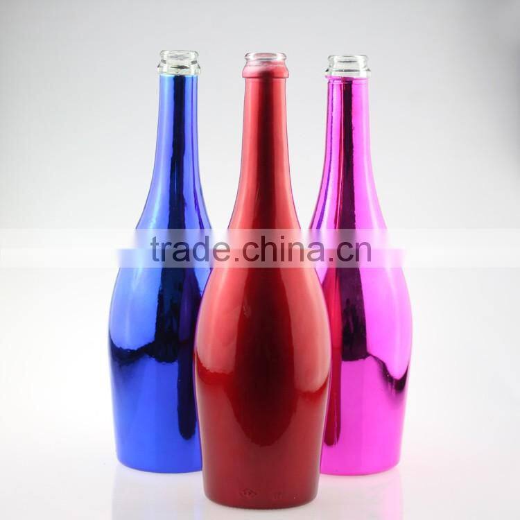 Hot sale vodka bottles 750ml paint glass bottles ice wine bottle