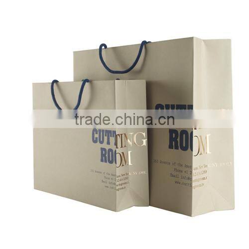 Custom paper supermarket shopping bag