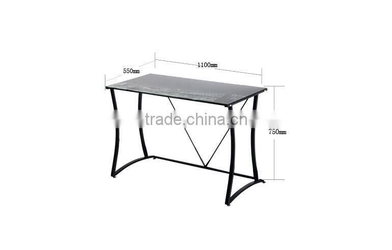 contemporary Computer Desk/ stainless steel frame