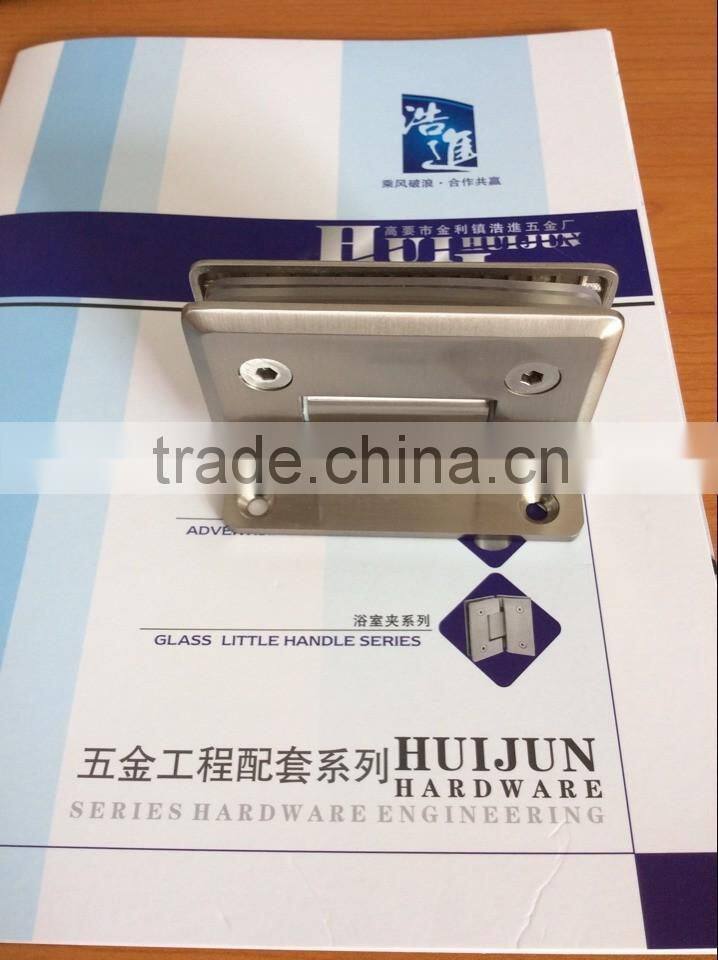 HJ-107 New design bathroom glass clamp/Zinc alloy bathroom glass clamp/Quality bathroom glass clamp