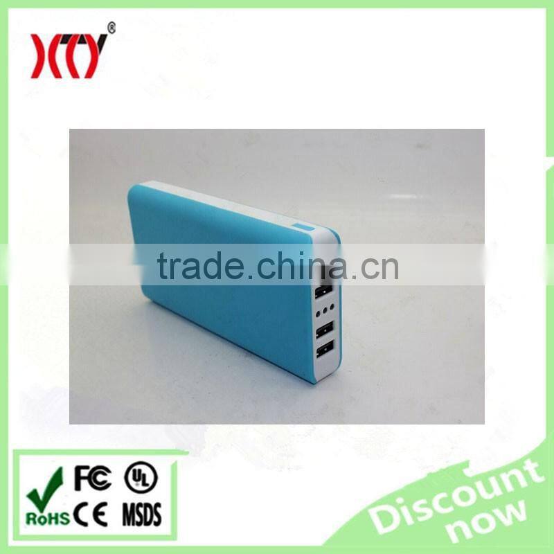 Smart phone powerbank charger 4 USB output power bank 20000mAh factory wholesale price