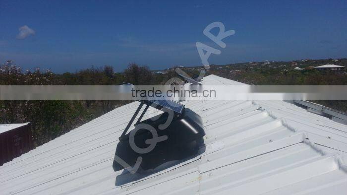 30W solar exhaust fan with detachable solar panel