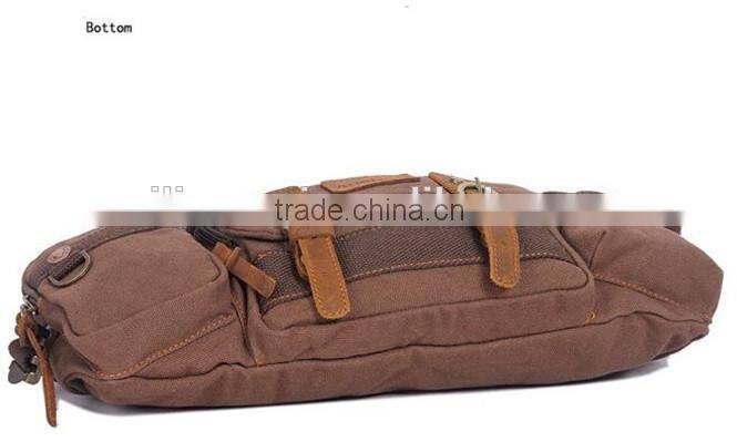 Vintage Best Khaki Mens Canvas Waist Bag Promotional Fanny Pack 2015