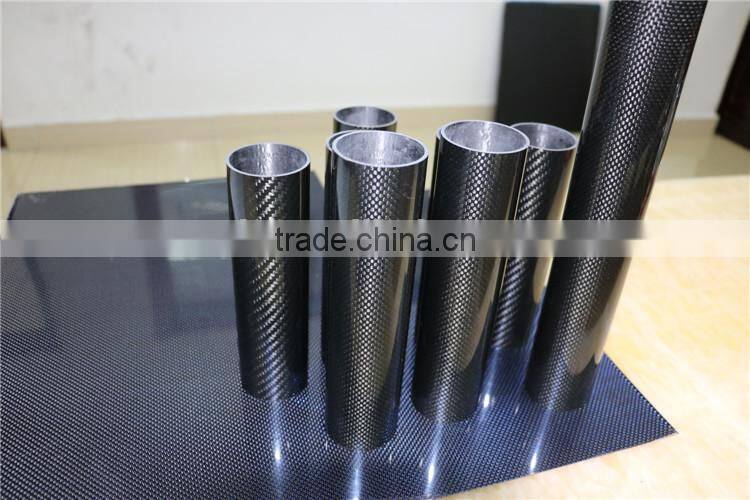 Process High Strength High Performance Good-Looking Carbon Fiber Tube 50mm 100mm 1000mm