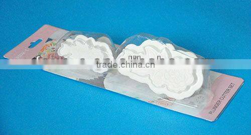 Flower fondant and gum paste plunger cutters,plastic embossed cutters,decorating cutters