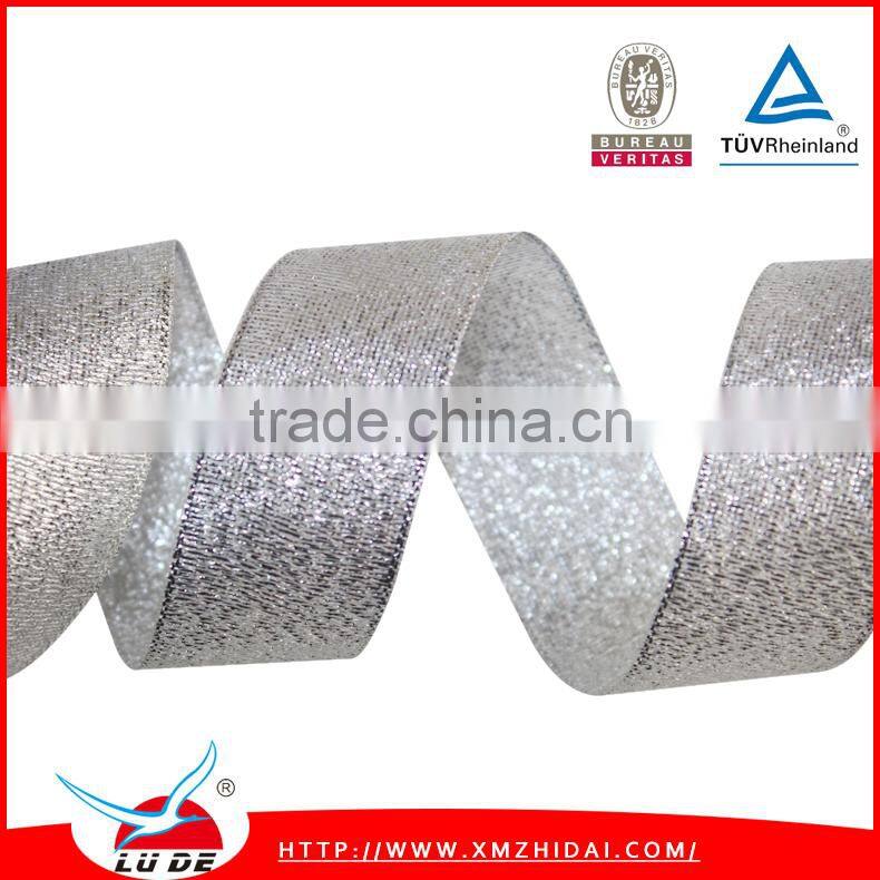 Factroy direct offer colorful wire edge metallic ribbon