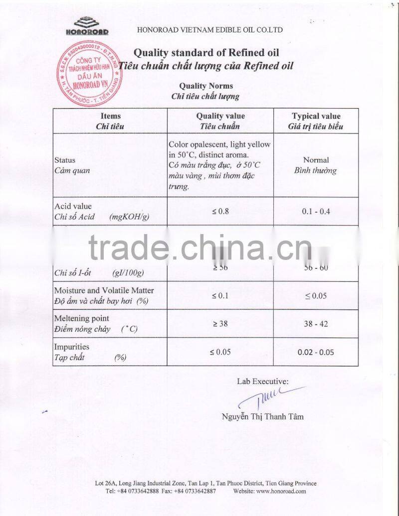 100% REFINED FISH OIL FOR BULK