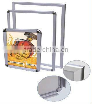 29mm flat aluminum chrome poster snap frame
