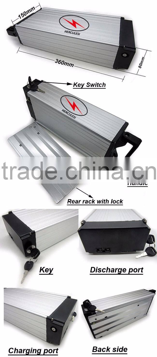 Deep Cycle Green EVS Electric Bike Battery 36V 24Ah with Samsung Cell , 36V 800W Electric Bike Battery