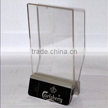 floor standing rotating acrylic brochure holder for advertising display