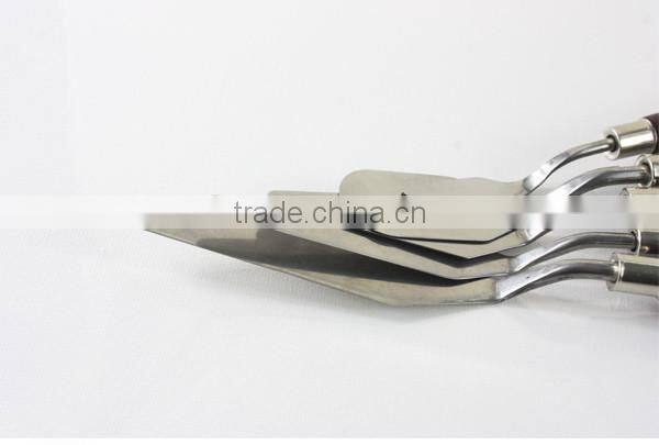 Artist metal oil painting palette knife with wooden handle