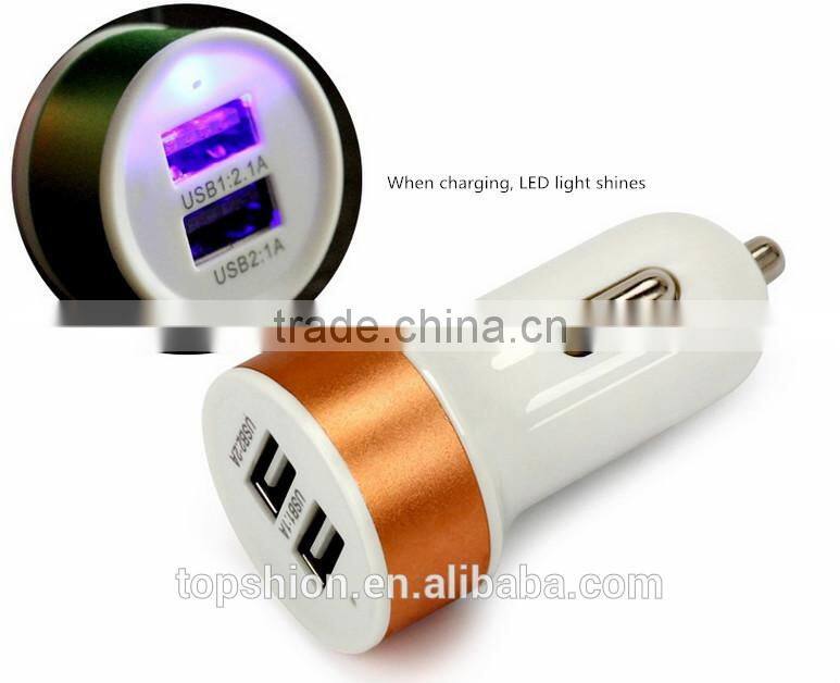 Hot Portable Promotional Custom Logo USB Car Charger