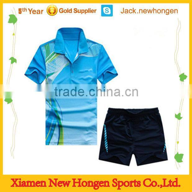 Print any logo badminton uniforms/badminton jerseys/badminton wears