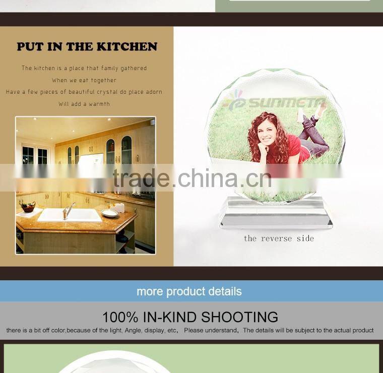 Trial Order Personalized Photo Crystal For Weddings Decoration