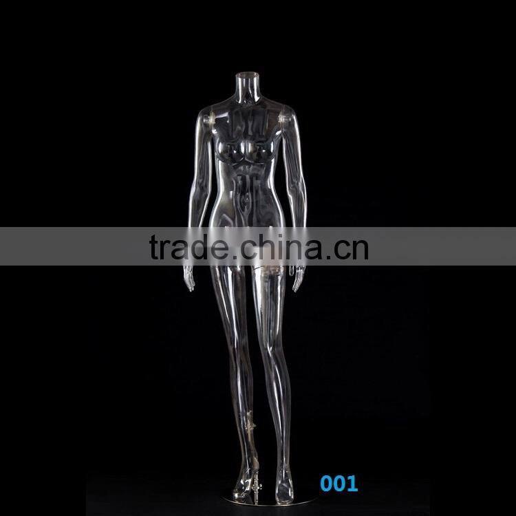 Sexy plastic mannequin of transparent