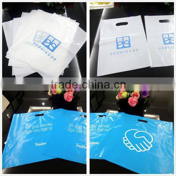 China supplier customized die cut plastic package bag
