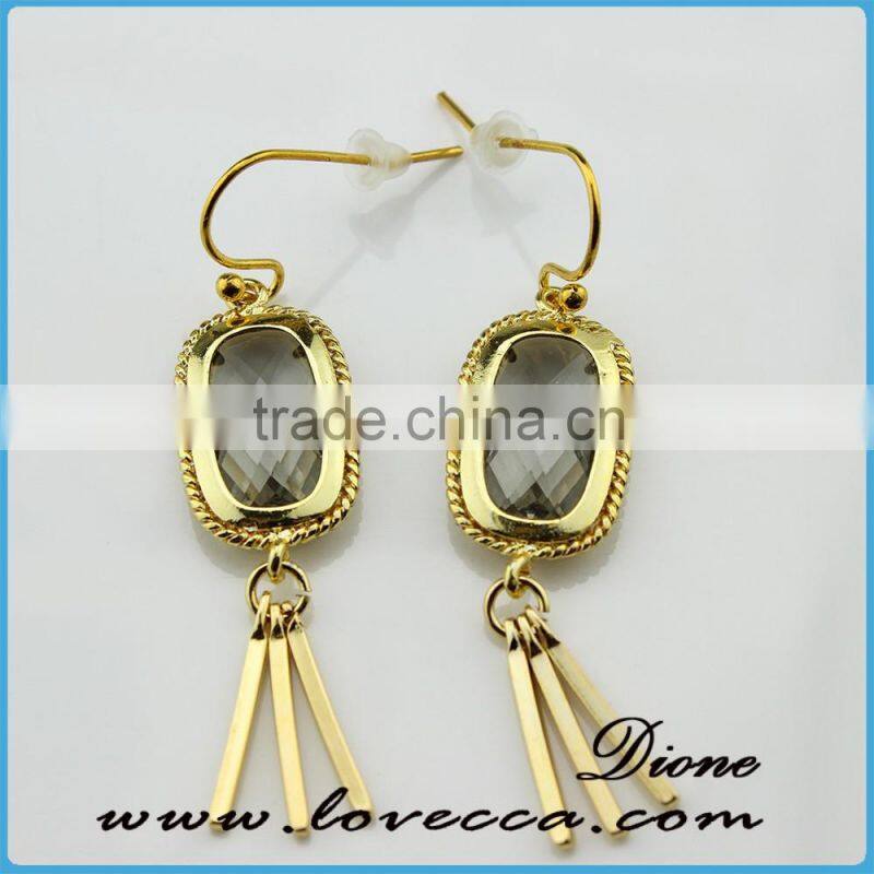 Egg Pink Color Crystal Rhinestone Teardrop Earring Jewelry for Women simple gold earring designs for women