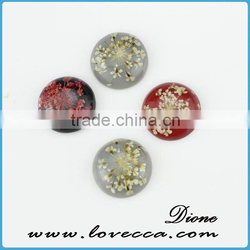 2015 New arrival !!! High quality fashion new design Flower Adjustable Resin Ring, Four leaf clover Resin Cabochon for ring