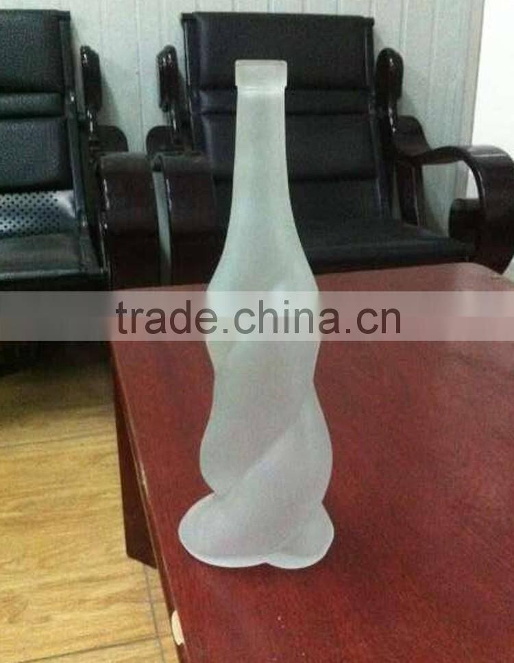Top quality customized special shape wine bottle