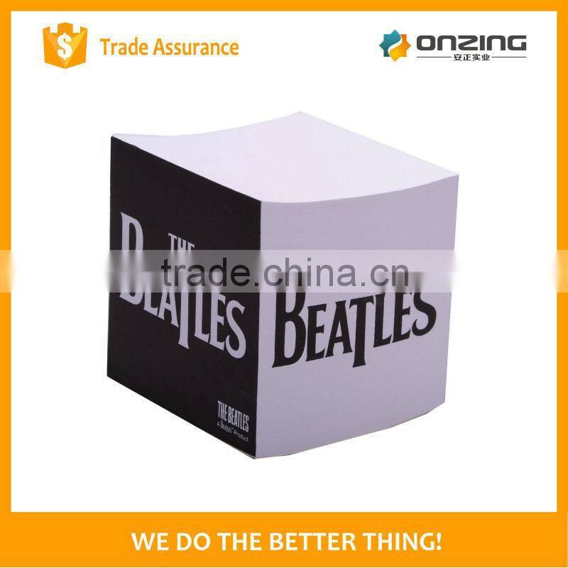 High quality OEM paper block note cube memo pad with custom print
