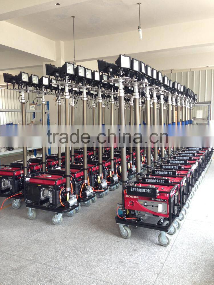 Patented high brightness portable inflatable lighting tower for emergency