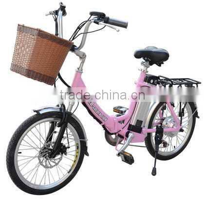 convenient lovely 36v 250w folding rechargeable bicycle