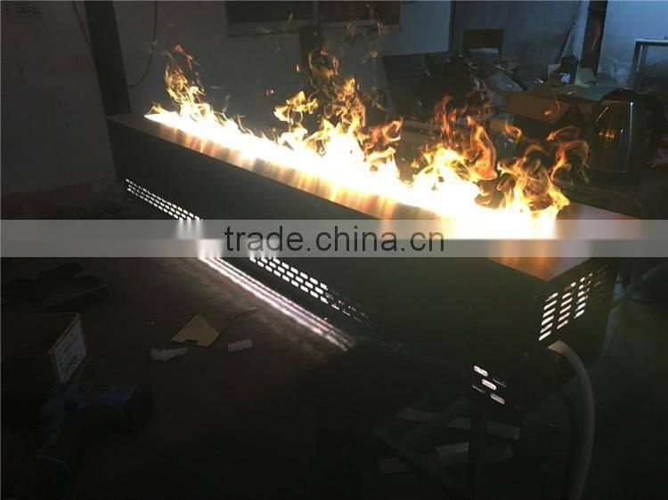 3D flame no cast iron square round 220v electric fireplace